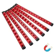 Magnetic Socket Organizer Set, 6-Piece Heavy Duty Aluminum Socket Holder Sock...