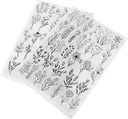 WEKAMOS 2Sheets Water Soluble Embroidery Stabilizer Cold Water Soluble Backing for DIY Embroidery Patterns Transfer for Hand Sewing and Craft Projects