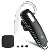 Bluetooth Headset, V5.1 Ultralight Wireless Handsfree Earpiece Cell Phone wit...