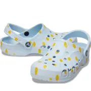 NEW CROCS Sizes 7 to 10 Womens Baya Seasonal Printed Clog - Mineral Blue / Multi