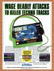 1992 Biometal SNES Original Advertisement / Retro Wall Art v1