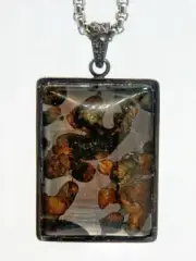 Kenya SERICHO pallasite Meteorite Pendant Necklace