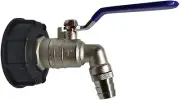 Brass IBC Tank Adapter Outlet Tap Valve 1 Inch Fittings Connector with 17.5Mm Ou