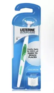 LISTERINE Ultraclean Access Flosser 8 Disposable Heads.