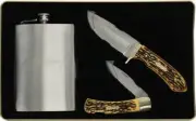 Uncle Henry 3 Piece Gift Set with Flask