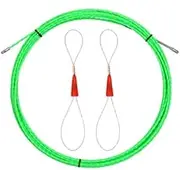 40FT/12M Fish Tape Electrical Wire Puller Cable Threader Pulling Rod Thru Wall Green