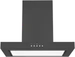 Omega 60cm Canopy Rangehood Matte Black