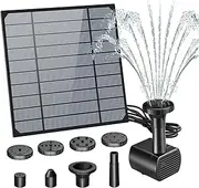 Outdoor Water Feature Split Design Solar Fountain with 8 Nozzles and 3meter-Long Water Pipeto Install The Garden Bird Bath Fountain Pump Fountain Supplies