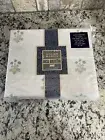 WILLIAM MORRIS England QUEEN Cotton Percale Sheet Set Woodland Floral Seafoam