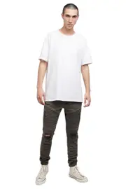 Silent Theory - Mens Strung Out Moto Cuffed Jean (Khaki)
