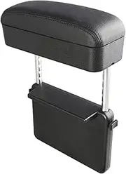 Universal Car Armrest Box Elbow Support Adjustable Car Center Console Arm Rest Auto Seat Gap Organizer Arm Rest Box Car Styling(Black)