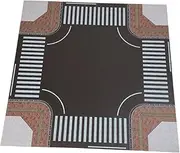 kokiya 1/64 Highway Scene Model Model Car Diecast Garage Diorama Scene Display Parking Lot Mat, Style D