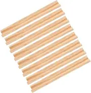 ZUNOXAZ Tile Bracket 8pcs Wooden Rack Stand for Mahjong and Tiles Natural Aesthetic