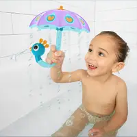 在飛比找誠品線上優惠-Yookidoo戲水洗澡玩具/ 孔雀小雨傘/ 紫