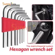 8/11pcs Hex Key Set Allen Key Set Metric & Imperial Long L-Keys Hexagon Wrench