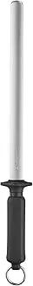 Henckels 32525-261 ZWILLING Accessories Diamond Sharpening Steel, 10", Black/Stainless