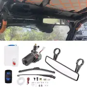 For Honda Talon Polaris RZR PRO XP Electric Wiper Motor Switch Kit+Center Mirror
