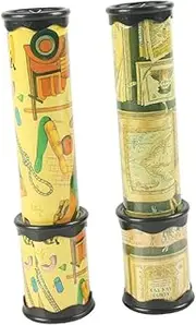 ERINGOGO 2pcs Kaleidoscope for Fun Educational Rotating Interior Scope Colors and Patterns Random Color