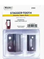 WAHL 5 STAR #2161 MAGIC CLIP CORDLESS STAGGER TOOTH 2 HOLE CRUNCH BLADE USA!