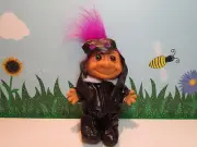 OLD TIME PILOT / MOTORCYCLE RIDER - 5" Russ Troll Doll - NEW IN ORIGINAL BAG