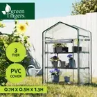 Green Fingers Greenhouse 3 Tiers Mini Green House Planter Box 0.7x0.5x1.3M