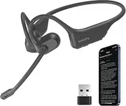 Nearity MemPod Pro 2S ChatGPT Powered Recording Headset - Record, Transcribe, Summarize,Type-A USB Dongle, Support 10 languages, App Control, Audio Recorder for Lectures, Meetings, Calls