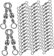 Pcs Fishing Swivels Steel Connectors for Fish Line Hook Line Lure Professional Fishing Tackle Accessories