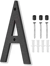 uxcell 10 Inch House Number, House Address Numbers Sign Large Floating Modern with Screws for Outside Door Wall Street, Black, A