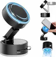 Car Phone Holder, Foldable Cell Phone Holders for Your Car, Magnetic Adjustable Holder Mount, 360° Rotatable Mobile Phones Holders for Dashboard, Magnetic Mount for iPhone All Smartphones, Black
