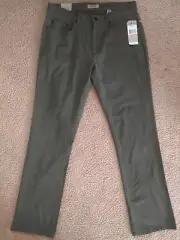 Kenneth Cole Reaction Men's Pants Long Army Green 33 / 32 Stretch New With Tags