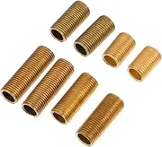 CHILDWEET 24pcs Brass Threaded Rods for Lamp Fixtures Hollow Connecting Light Rods Accessories for Lamp Projects