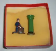 Vintage 1850s POSTMAN & PILLAR MAIL BOX Toy Model Metal Figure Set # 834 New