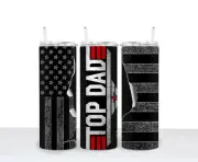 Top Dad Stainless Steel Double Wall Tumbler With Straw