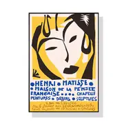 GGP Wall Art 70Cmx100Cm Henri Matisse Black Frame Canvas