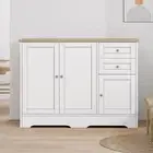 ALFORDSON White & Oak Buffet Sideboard, Cupboard Cabinet
