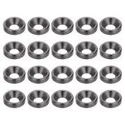 M3 Countersunk Washers, 20 Pack Finish Washers Iron Gray