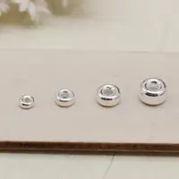 在飛比找ETMall東森購物網優惠-DIY 925純銀加厚氣泡輪胎珠子