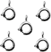 Hohopeti DIY Jewelry Making Clasps Alloy Spring Ring Necklace Bracelet Dangle Scrapbooking 20pcs Bright