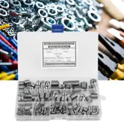 200pcs 304 Stainless Steel Thread Insert M3-M12 Inner Thread Insert Assorted Set