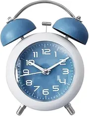 Lancoon Loud Alarm Clock, Sharp Twin Bells with Super Volume Silent and Non-Ticking Nightlight Battery Supply Decorative Bedside for Heavy Sleepers Children Bedroom