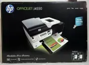 NIB HP OfficeJet J4550 All-In-One Inkjet Printer, Fax, Scanner CB807A SEALED NEW