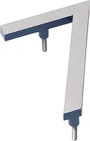Montague Metal Products MHN-12-F-SB2-7 Solid Brushed Aluminum Modern Floating Address House Numbers, 12", Satin Nickel Powder Sea Blue Two-Tone