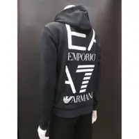 在飛比找蝦皮購物優惠-EMPORIO ARMANI EA7 黑色 背後圖案 帽T 