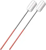 lasenersm 2 Pieces Fire Cupping Stick Metal Vacuum Cupping Rod Cupping Ignition Rod Vacuum Cupping Torch Fire Cupping Torch Fire Supplies with Handle, Red