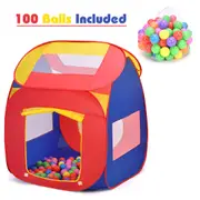 Costway Pop Up Play Tent Playhouse Cubby Ball Pit ToysGift Outdoor Indoor Fun