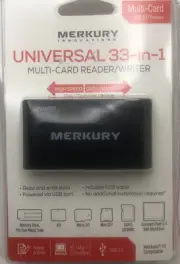 Merkury Universal 33-In-1 Multi-Card Reader Writer MI-MSR35 USB 2.0 Reader NEW