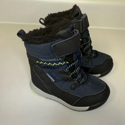 Merrell Unisex-Child Baby Size 5 Snow Crush 3.0 Jr Waterproof Boot Nwot