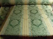 Lee Jofa Cotton Rayon Linen Vicenza Stripe Damask Cypress MSRP $164/yd