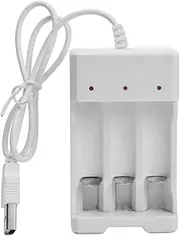 AA AAA Battery Charger - 2/3 Slots LCD Charger | Rechargeable Batteries with Mcro USB Input | Li-Ion and Ni-MH Smart AA AAA Battery Charger | Fast Charging Battery Charger for Cells, Batteries
