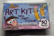 The Fairly Odd Parents Art Kit 30 Pieces Nickelodeon 2003 Cosmo and Wanda